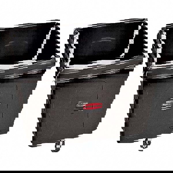 Spring Platform Truck, 104.7 gal, 500 lb Capacity, Metal/Plastic, Black